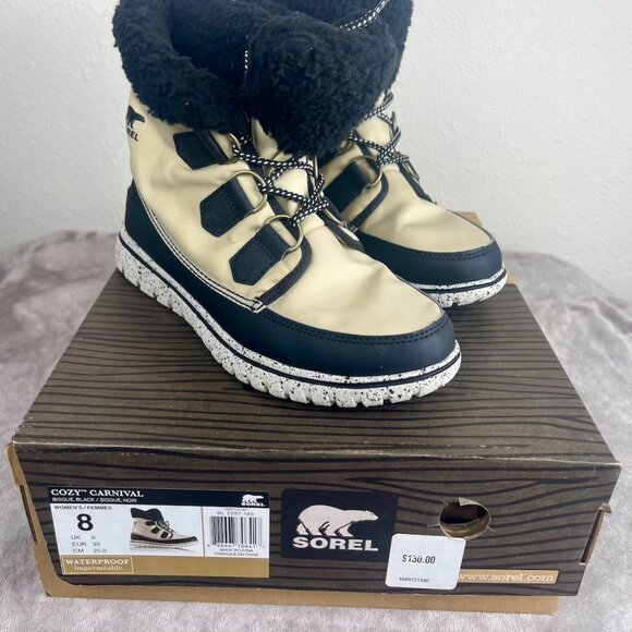 Sorel Cozy Carnaval Waterproof Boots  Womens Size 8 - Picture 9 of 16
